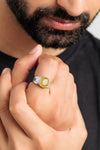 Glory Yellow Sapphire (Pukhraj) Ring in 925 Silver – #1111