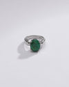 Classic Emerald (Panna) Ring in Sterling Silver – #1101