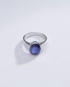 Classic Blue Sapphire (Neelam) Ring in 925 Silver – #1228