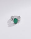 Genuine Emerald (Panna) Ring in 925 Silver – #1283