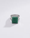 Radiant Emerald (Panna) Ring in 925 Silver – #1111