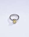 Genuine Yellow Sapphire (Pukhraj) Ring in 925 Silver – Crafted for Prosperity #1238