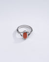 Classic Red Coral (Moonga) Ring in Sterling Silver – #1175