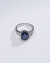 Genuine Blue Sapphire (Neelam) Gemstone Ring in Sterling Silver – #1225