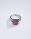 Natural Ruby (Manik) Ring in 925 Silver - #1237