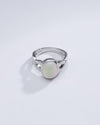 Minimalist Opal (Doodhiya) Ring in Sterling Silver – #1104