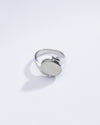 Radiant Opal (Doodhiya) Gemstone Ring in 925 Silver – #1103
