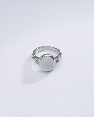 Natural Opal (Doodhiya) Ring in 925 Silver – #1245