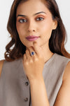 Pure Energy Blue Sapphire (Neelam) Ring – 925 Silver - #1177N4