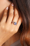 Premium Blue Sapphire (Neelam) Ring – 925 Silver - 1105B