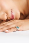 Signature Emerald (Panna) Ring – 925 Silver - #1148B
