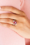 Authentic Ruby (Manik) Ring in Sterling Silver -  #1151N4
