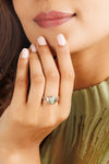 Luxe Cat's Eye (Lehsunia) Ring – 925 Silver - #1220