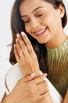 Golden Topaz (Sunahara Pukhraj) Ring – 925 Silver Crafted - #1106N4