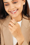 Royal Yellow Sapphire (Pukhraj) Ring – 925 Silver - #1220B - Myra