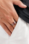Essential Garnet (Gomed) Ring – 925 Silver - #1228N4
