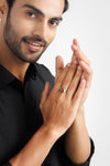 Essential Garnet (Gomed) Ring – 925 Silver - #1228N4
