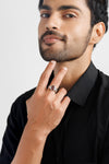 Luxe Garnet (Gomed) Ring – 925 Silver - #1236N4