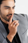 Ruby (Manik) Ring – 925 Silver Crafted - #1104B