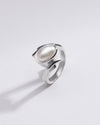 Natural Pearl (Moti) Ring in 925 Silver -  #1103