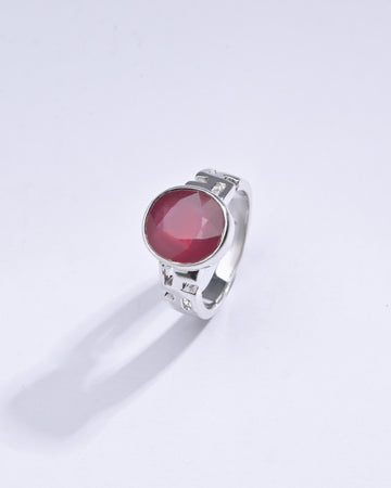 Vintage Ruby (Manik) Ring in 925 Sterling Silver -  #1283 M