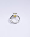 Genuine Yellow Sapphire (Pukhraj) Ring in 925 Silver – Crafted for Prosperity #1238