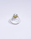 Radiant Yellow Sapphire (Pukhraj) Ring in Sterling Silver – #1112