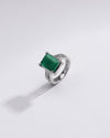 Vintage Green Emerald (Panna) Ring in Silver – #1142