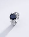 Royal Blue Sapphire (Neelam) Ring in 925 Silver – #1199