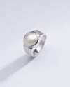 Natural Pearl (Moti) Gemstone Ring in 925 Silver - #1228