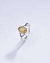 Genuine Yellow Sapphire (Pukhraj) Ring in Sterling Silver – #1175