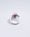 Classic Red Coral (Moonga) Ring in Sterling Silver – #1175