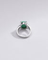 Natural Emerald (Panna) Ring in 925 Silver - #1125