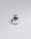 Elegant Green Emerald (Panna) Ring in 925 Silver – #1152