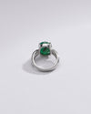 Classic Emerald (Panna) Ring in Sterling Silver – #1101