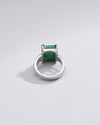 Vintage Green Emerald (Panna) Ring in Silver – #1142