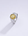 Glory Yellow Sapphire (Pukhraj) Ring in 925 Silver – #1111