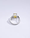 Unisex Yellow Sapphire (Pukhraj) Ring in 925 Silver – #1105