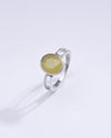 Radiant Yellow Sapphire (Pukhraj) Ring in Sterling Silver – #1112