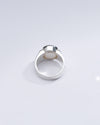 Natural Pearl (Moti) Gemstone Ring in 925 Silver - #1228