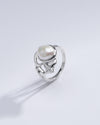 Natural Pearl (Moti) Ring in 925 Silver -  #1284