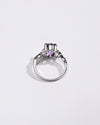 Amethyst (Jamunia) Ring – 925 Silver Minimalist - #1175N4