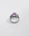 Classic Amethyst (Jamunia) Ring – 925 Silver - #1181N4