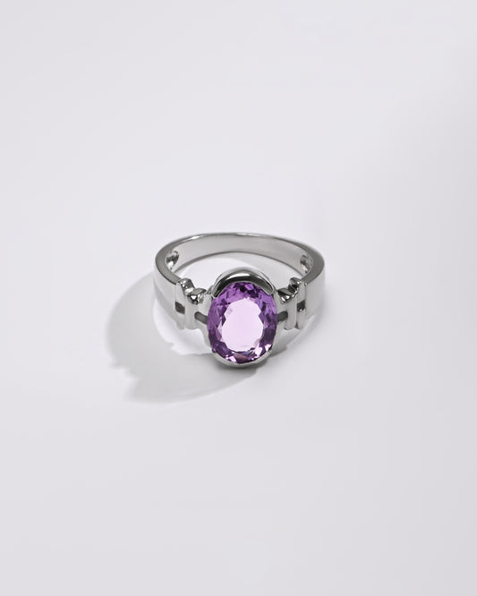 Luxe Amethyst (Jamunia) Ring – 925 Silver - #1199HB