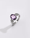 Luxe Amethyst (Jamunia) Ring – 925 Silver - #1199HB