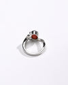Classic Red Coral (Moonga) Ring in Sterling Silver – #1176 Ov