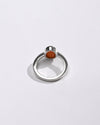 Comfort Fit Coral (Moonga) Ring – 925 Silver - #1218 Ov