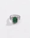 Trustworthy Emerald (Panna) Ring – 925 Silver - #1134N4