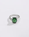 Shimmer Emerald (Panna) Ring – 925 Silver - #1153N4