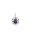 Florent Amethyst Pendant in 925 Silver